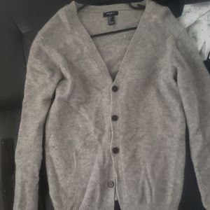 Mens gray cardigan